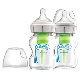 DrBrown's Bottle Glass Wide Neck - 150 ml 2 Pack