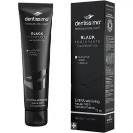 Dentissimo Extra Whitening Black Toothpaste 75 Ml