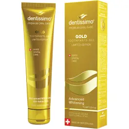 Dentissimo Advanced Whitening Gold Toothpaste Gel 75 Ml