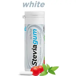 Stevia Gum White Cherry 30g