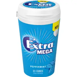 Extra Gum Mega Bottle Peppermint Sugar Free 23 Cubes