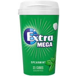 Extra Gum Mega Bottle Spearmint Sugar Free 23 Cubes