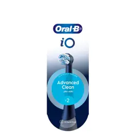 Oral-B iO Ultimate Clean Rechargeable Electric Toothbrush Replacement Heads, Black, 2 Count