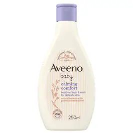 Aveeno Baby Calming Comfort Bedtime Baby Bath and Wash, for Delicate Skin, 250ml