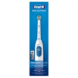 Oral-B Pro Battery Precision Clean Electric Toothbrush, Superior Plaque Removal, 1 Count