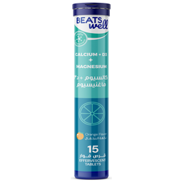 Beatswell Calcium + Magnesium + Vitamin D3 - 15 Effervescent Tablets