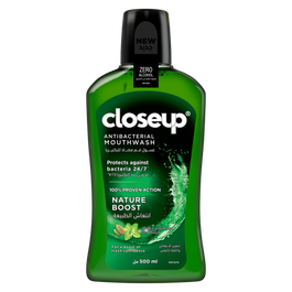 Closeup Antibacterial Mouthwash,Nature Boost , 500ml