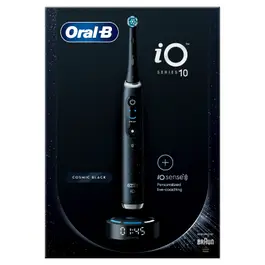 Oral-B iO Series 10 Rechargeable Electric Toothbrush Set, Cosmic Black