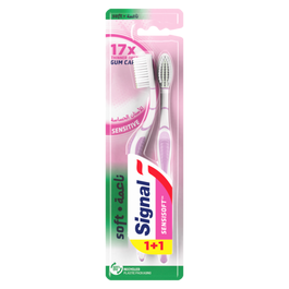 Signal Sensisoft Toothbrush, Sensitive, 1+1 FREE