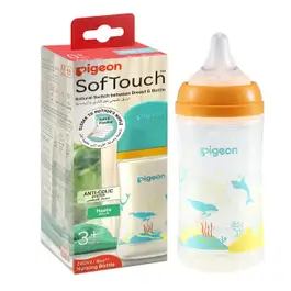 Pigeon Softouch Bpp Nursing Dolphin Bottle (Polypropylene) - 240ml