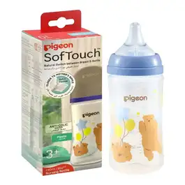 Pigeon Softouch Bpp Nursing Bear Bottle (Polypropylene) - 240ml