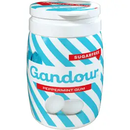 Gandour Sugar-Free Peppermint Gum Centrefill Canister – 32 Pieces