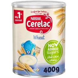 Cerelac Baby Cereal Wheat Sugar Free 400g +6 Month