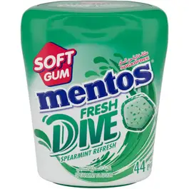 Mentos Gum Fresh Dive Bottle Spearmint 44pcs