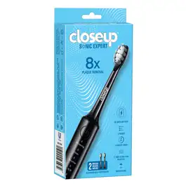 Closeup Sonic Expert Black Rechargeable Toothbrush, 1pack