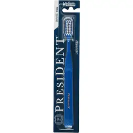 President Medium Toothbrush White