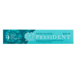 President Toothpast Four Calcium 75 Ml