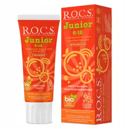 Rocs Tooth Junior Fruity Rainbow For Children 6-12 Years