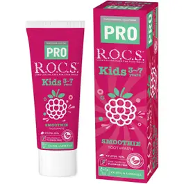 Rocs Tooth Kids Raspberry Smoothie For Children 3-7 Years