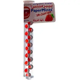 Papermints Cool Caps Fresh Strawberry 18 Pcs