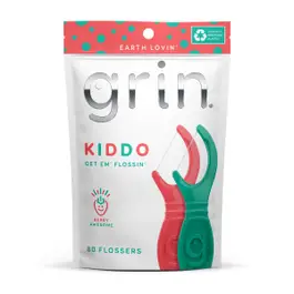 Grin Kiddo Flossers For Children 80 Pcs