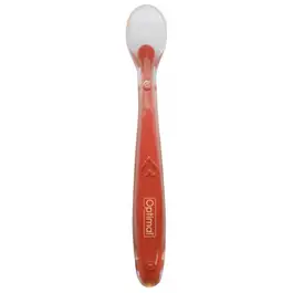 Optimal Flexible Silicone Spoon (6m+) Red