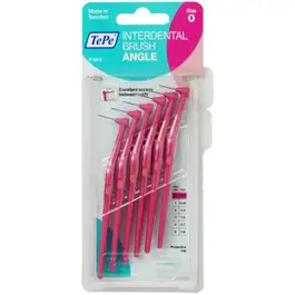 Tepe Angled Interdental Brushes, Pink, 0.4 mm - 6 Pieces