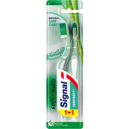 Signal Sensisoft Toothbrush, Bamboo Salt, 1+1 FREE