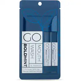 Go Bold Mint Mouthwash Pods - Travel Size - Pack 5