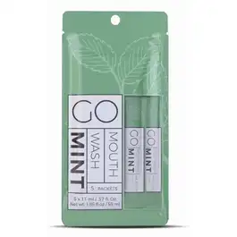 Go Smooth Mint Mouthwash Pods - Travel Size - Pack 5