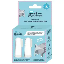 Grin Baby Silicone Finger Brush - 2 Pack