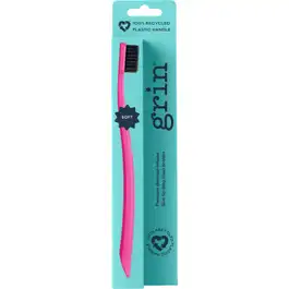 Grin 100% Recycled Toothbrush Soft Fuchsia - 1 Pack