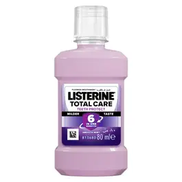 Listerine Total Care Teeth Protect Mouthwash, Milder Taste Smooth Mint, 80ml