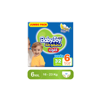BabyJoy Pants Size (6) Jumbo Pack 32 Pants