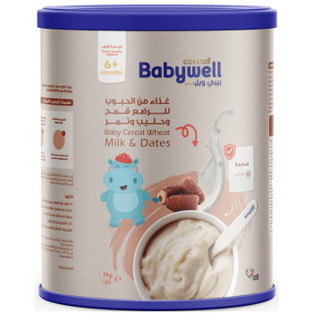 Babywell Baby Cereal Wheat, Milk, Dates 1000g