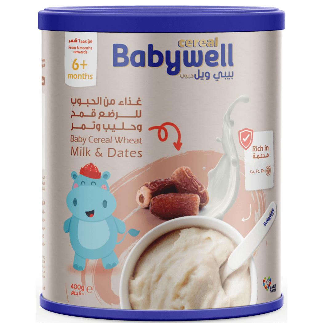 Babywell Baby Cereal Wheat, Milk, Dates 400g Babywell Baby Cereal Wheat, Milk, Dates 400g