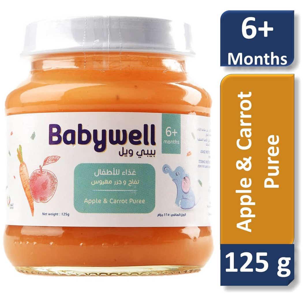 Babywell Baby Food Apple And Carrot 125g Babywell Baby Food Apple And Carrot 125g