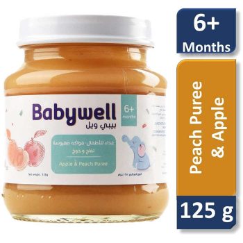 Babywell Baby Food Peach And Apple 125g