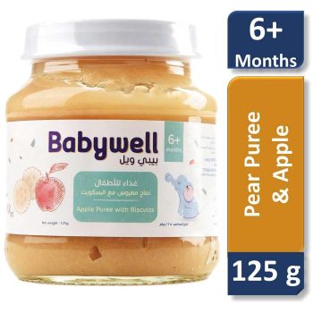 Babywell Baby Food Pear And Apple 125g