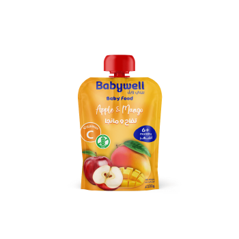 Babywell Puree Apple, Mango 100g +6months