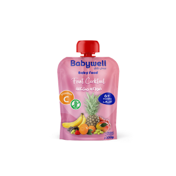 Babywell Puree Fruit Coctail 100g +6months