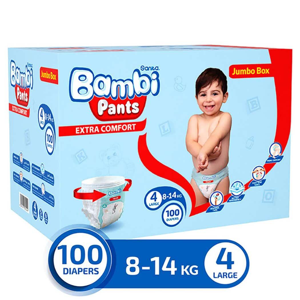 Bambi Pants Size (4) Mega Box 100 Pant Bambi Pants Size (4) Mega Box 100 Pant
