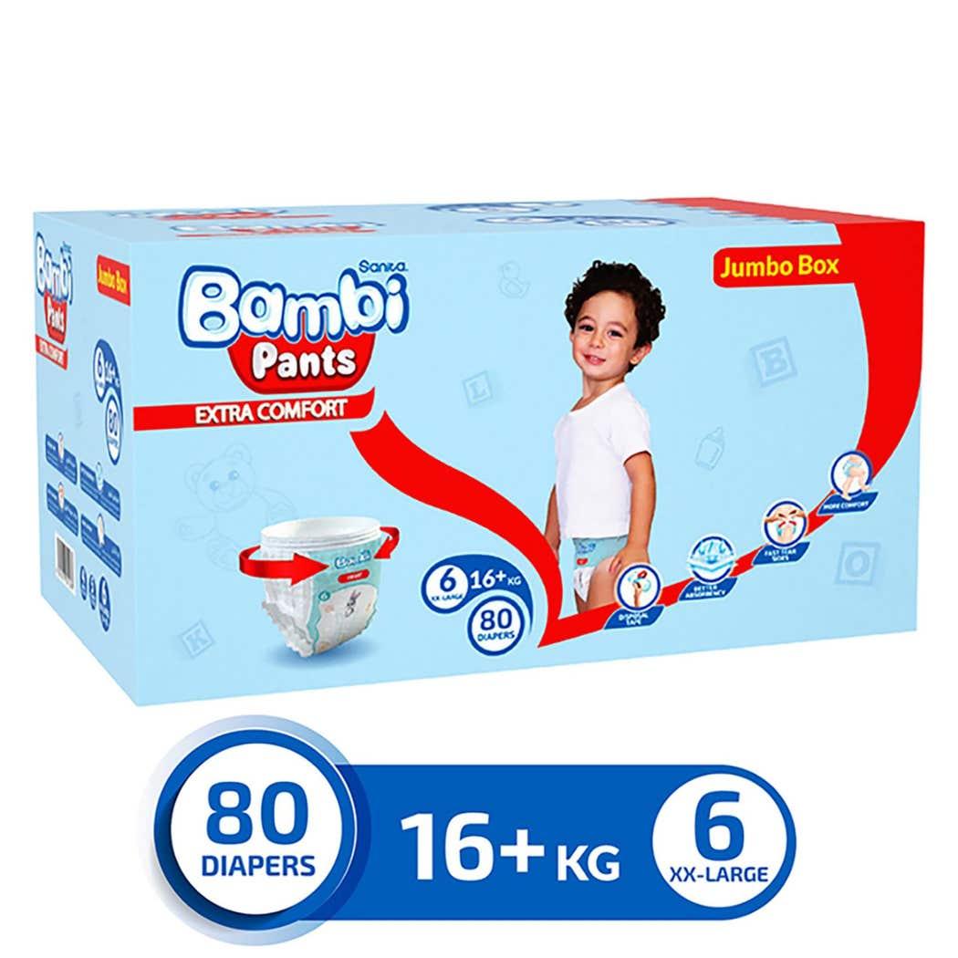 Bambi Pants Size (6) Mega Box 80 Pant Bambi Pants Size (6) Mega Box 80 Pant