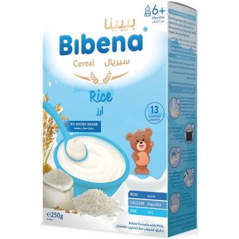 Bibena Milk Cereal Rice Sugarfree 250g