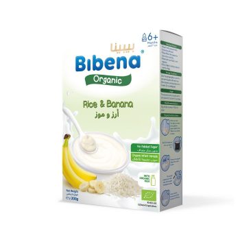 Bibena Rice Cereal Cow Milk And Banana Organic 200g