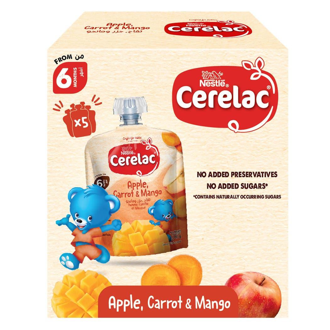 CERELAC Apple Carrot Mango (5x90g) CERELAC Apple Carrot Mango (5x90g)
