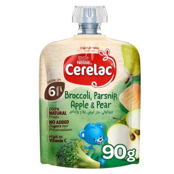 Cerelac Puree Broccoli, Parsnip, Apple & Pear 90G