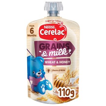 Cerelac Puree Wheat & Honey 110g +6months