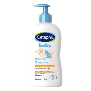 Cetaphil Baby Wash & Shampoo With Organic Calendula - 400 ml