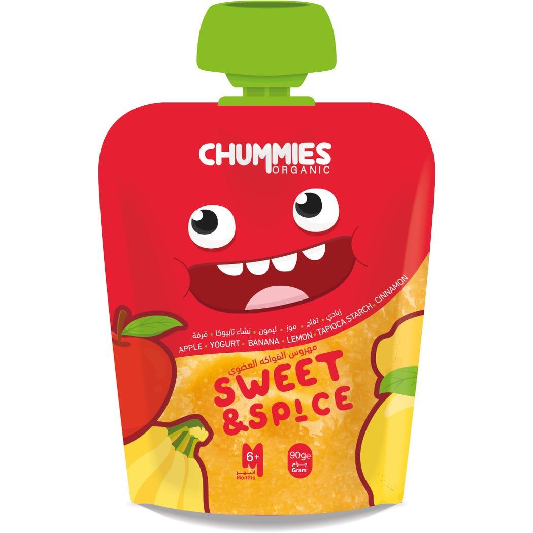 Chummies Organic Banana, Lemon & Cinnamon 90g +6 Months Chummies Organic Banana, Lemon & Cinnamon 90g +6 Months